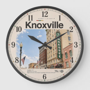 Knoxville Tennessee Large Clock