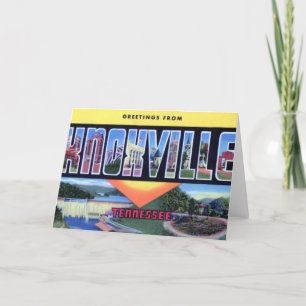Knoxville Tennessee Large Letter Greetings Card