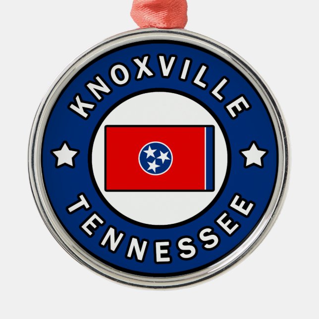 Knoxville Tennessee Metal Tree Decoration (Front)