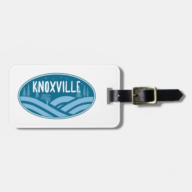 Knoxville Tennessee Outdoors Luggage Tag (Front Horizontal)