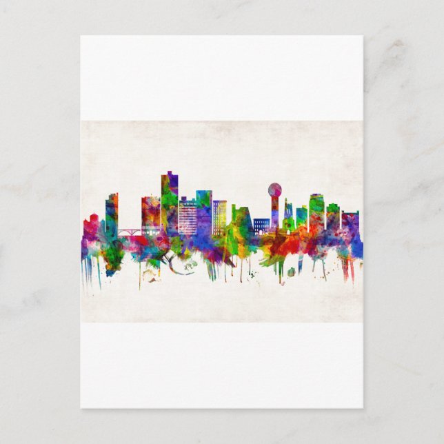 Knoxville Tennessee Skyline Invitation Postcard (Front)