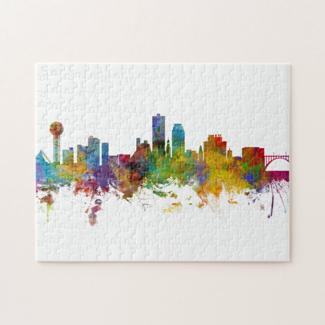 Knoxville Tennessee Skyline Jigsaw Puzzle (Horizontal)