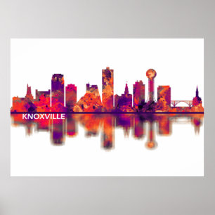 Knoxville Tennessee Skyline Poster