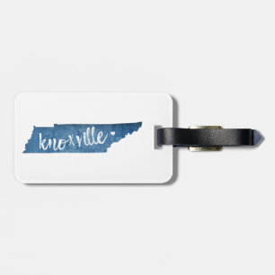 Knoxville, Tennessee Wood Grain Luggage Tag