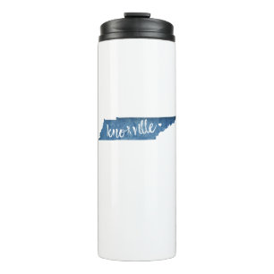 Knoxville, Tennessee Wood Grain Thermal Tumbler