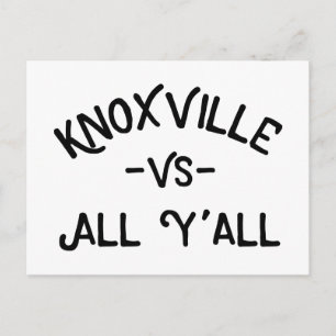 Knoxville VS All Yall, Tennessee Postcard