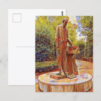Knoxville's Sergei Rachmaninoff Statue painting Postcard