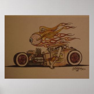 Knuckle draggin' in color poster