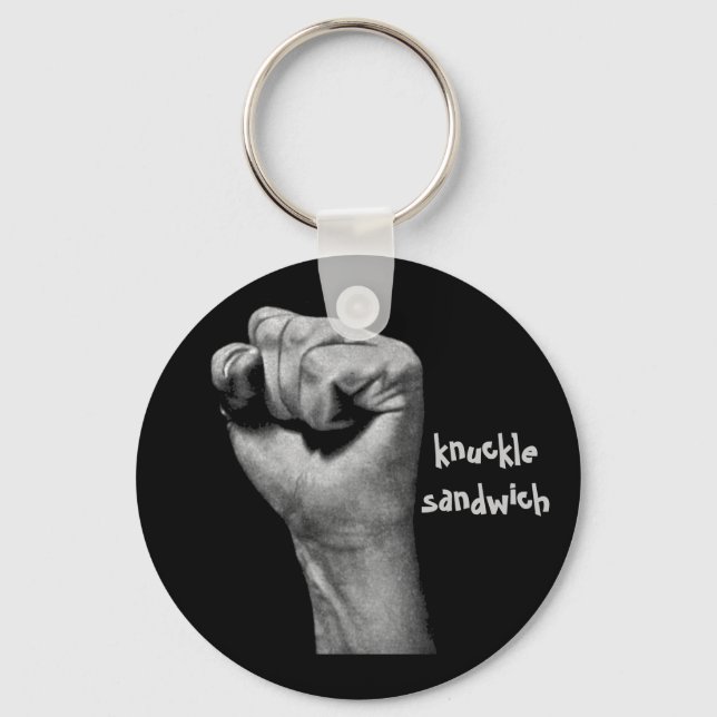 knuckle sandwich keychain (Front)