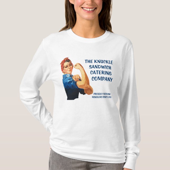 Knuckle Sandwich Rosie Long Sleeve Front T-Shirt (Front)