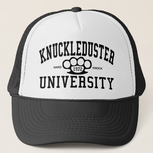 KnuckleDuster University Trucker Hat (Front)
