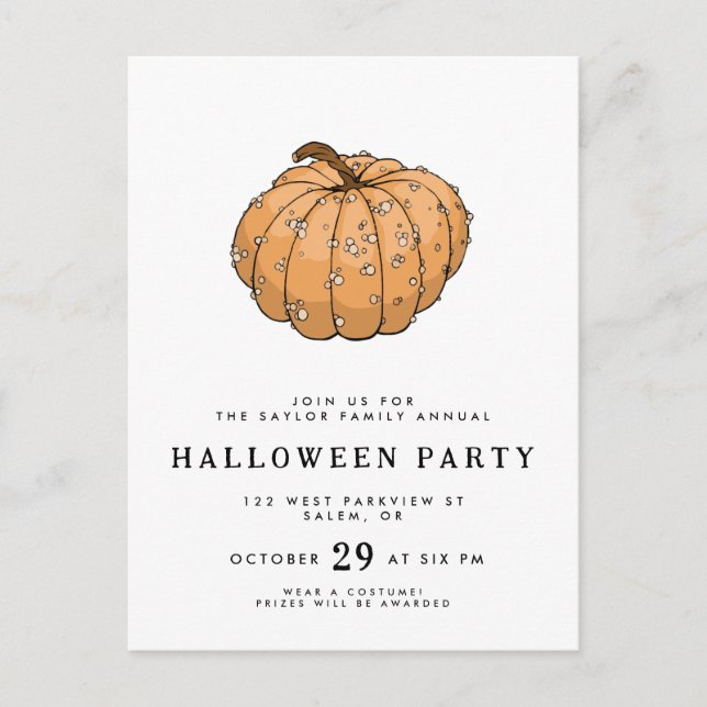 Knucklehead pumpkin design postcard (Front)