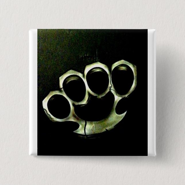 knuckles 15 cm square badge (Front)
