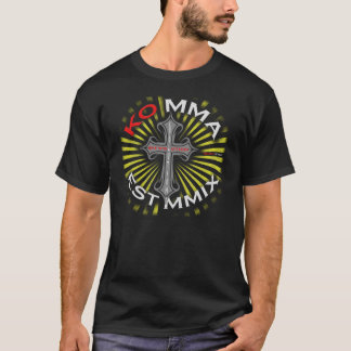 KO MMA Burst Cross Est Date  Design T-Shirt