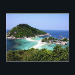 Ko Nang Yuan Island in Thailand Postcard<br><div class="desc">A little island off the coast of Ko Tao is Ko Nang Yuan part of a beautiful paradise that is Thailand!</div>