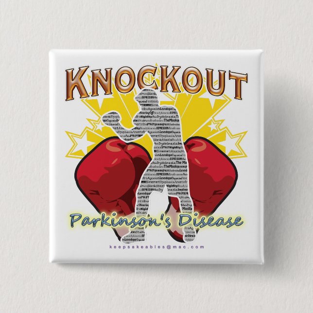 KO PD Boxer 15 Cm Square Badge (Front)