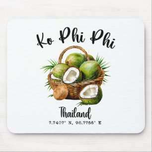 Ko Phi Phi Coconut Thailand Tropical Koh Island Gp Mouse Mat