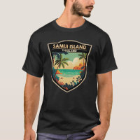 Ko Samui Island Thailand Travel Art Badge