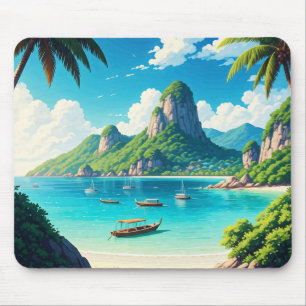 Ko Samui Thailand beach Mouse Mat