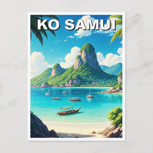 Ko Samui Thailand Postcard (Front)