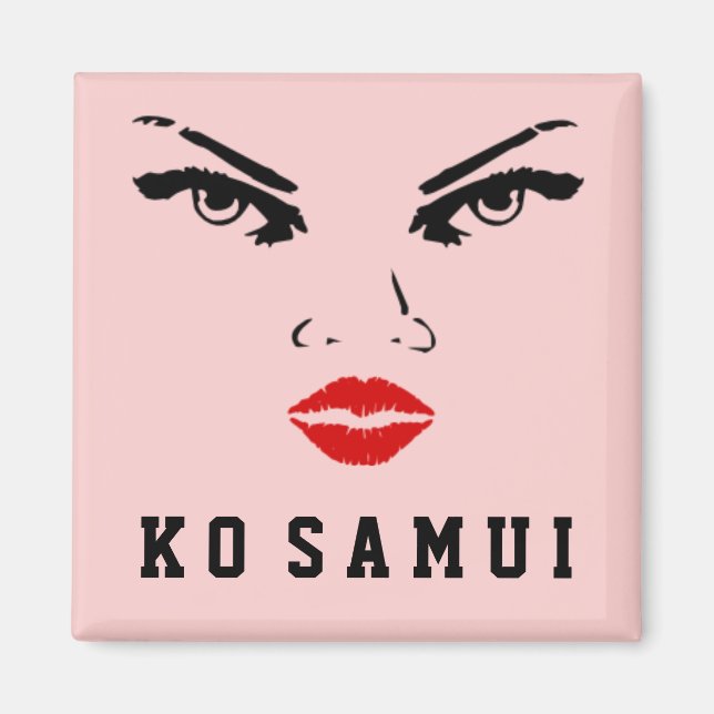 Ko Samui, Thailand Woman Magnet (Front)