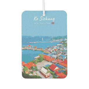Ko Sichang, Thailand - Vibrant Harbour View Car Air Freshener