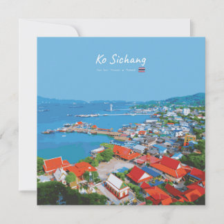 Ko Sichang, Thailand - Vibrant Harbour View Invitation