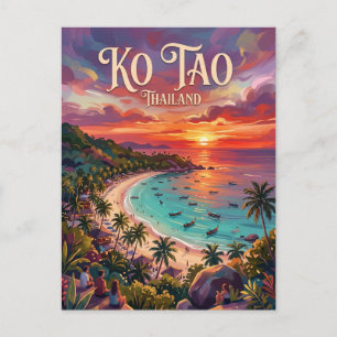 Ko Tao Thailand Postcard