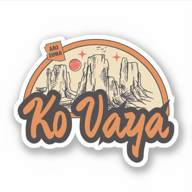 Ko Vaya, Arizona  Sticker (Front)