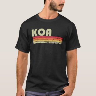 KOA Gift Name Personalised Funny Retro Vintage Bir T-Shirt
