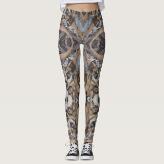 Koa leaf litter leggings