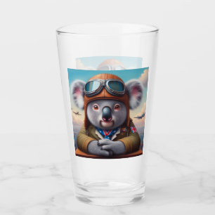 Koala Aeroplane Pilot Glass