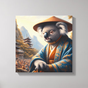 Koala Ancient Japan Canvas Print