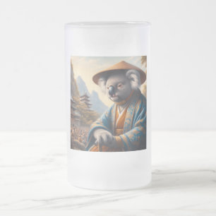 Koala Ancient Japan Frosted Glass Beer Mug