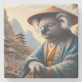 Koala Ancient Japan Stone Coaster
