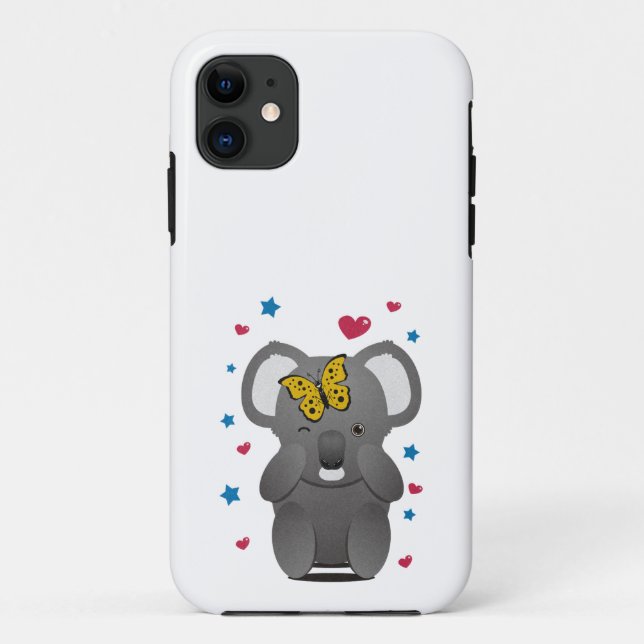 Koala And Butterfly Case-Mate iPhone Case (Back)