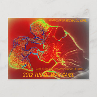 koala and fireman invitation postcard