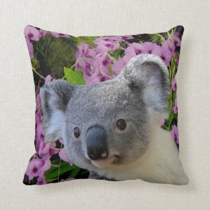 Koala and Orchids Cushion