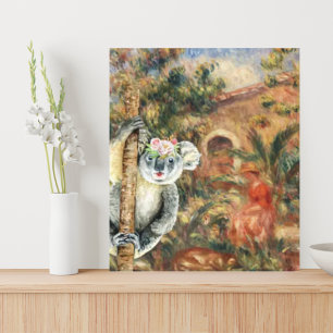 Koala and Renoir's Farmhouse Canvas Print