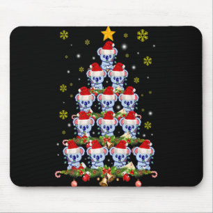 Koala Animal Xmas Koala Christmas Tree T Shirt Mouse Mat