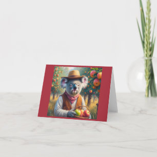 Koala Apple Orchard Card