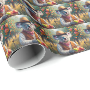 Koala Apple Orchard Wrapping Paper
