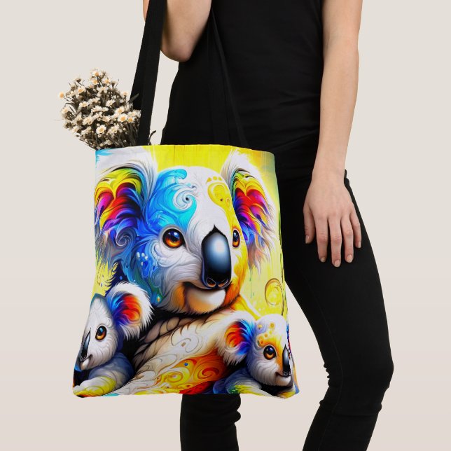 Koala Art Tote Bag (Close Up)