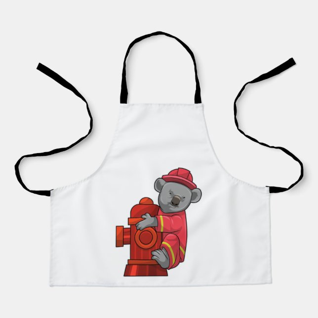 Koala as Firefighter with Fire hydrant Apron (Front)
