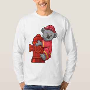 Koala as Firefighter with Fire hydrant T-Shirt