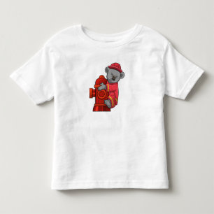 Koala as Firefighter with Fire hydrant Toddler T-Shirt