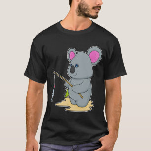 Koala as Fisher with Fishing rod & Fish T-Shirt