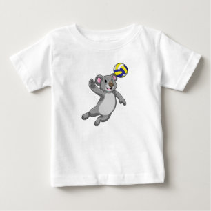 Koala as Volleyball player with Volleyball Baby T-Shirt