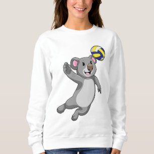 Koala as Volleyball player with Volleyball Sweatshirt