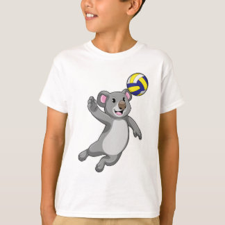 Koala as Volleyball player with Volleyball T-Shirt